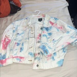 Wild Fable - Pastel Tie Dye Jean Jacket - XL
